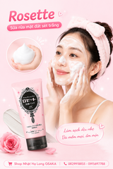 SỮA RỬA MẶT ĐẤT SÉT TRẮNG DƯỠNG ẨM ROSETTE WHITE CLAY 120G - 4901696541890