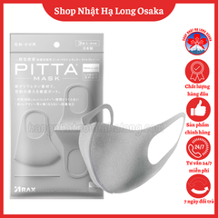 KHẨU TRANG PITTA MASK REGULAR GÓI 3 CÁI MÀU XÁM NHẠT (LIGHT GRAY) - 4987009157309