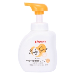 SỮA TẮM GỘI TRẺ EM BABY SOAP PIGEON HƯƠNG CAM 500ML - 4902508084420