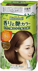 KEM NHUỘM TÓC KAO BLAUNE FRAGRANCE & GLOSS COLOR CREAM MÀU 3 NÂU NHẠT SÁNG - 4901301283689