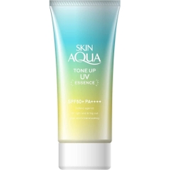 KEM CHỐNG NẮNG SKIN AQUA TONE UP UV ESSENCE MINT GREEN DÀNH CHO DA NHẠY CẢM 80G - 4987241162130