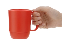 CỐC NHỰA INOMATA MUG CUP MÀU ĐỎ 350ML - 4905596111627