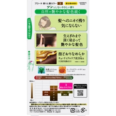 KEM NHUỘM TÓC KAO BLAUNE FRAGRANCE & GLOSS COLOR CREAM MÀU 3 NÂU NHẠT SÁNG - 4901301283689