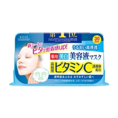 MẶT NẠ DƯỠNG TRẮNG KOSE CLEAR TURN ESSENCE VITAMIN C HỘP 30 MIẾNG - 4971710319361
