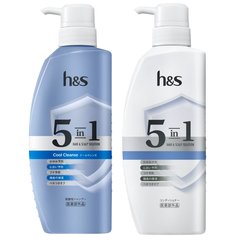 BỘ GỘI - XẢ H&S 5IN1 HAIR & SCALP SOLUTION MÁT LẠNH SẠCH SÂU - 4987176278333