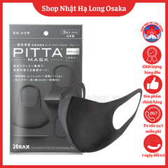 KHẨU TRANG PITTA MASK REGULAR GÓI 3 CÁI MÀU XÁM (GRAY) - 4987009157293