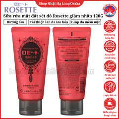 SỮA RỬA MẶT ĐẤT SÉT ĐỎ GIẢM NẾP NHĂN ROSETTE RED WRINKLE 120G - 4901696541883
