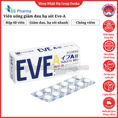 VIÊN UỐNG GIẢM ĐAU HẠ SỐT EVE A HỘP 60 VIÊN - 4987300028483