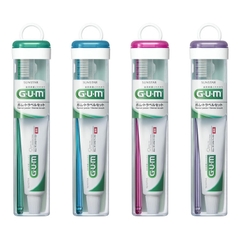 BỘ BÀN CHẢI VÀ KEM ĐÁNH RĂNG DU LỊCH G.U.M SUNSTAR ĐỦ MÀU - 4901616212268