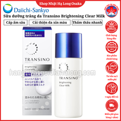 SỮA DƯỠNG TRẮNG DA TRANSINO® MEDICATED BRIGHTENING CLEAR MILK 100ML - 4987107673527