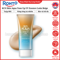 KEM CHỐNG NẮNG SKIN AQUA TONE UP UV ESSENCE LATTE BEIGE TUÝP 80G - 4987241173648