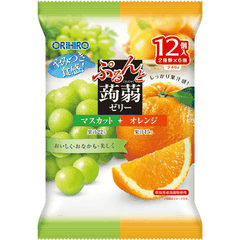 THẠCH ORIHIRO VỊ NHO MUSCAT & CAM GÓI 240G - 4571157255422