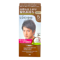 NHUỘM TÓC PHỦ BẠC CHO NAM LÚCIDO MÀU SỐ 5 NÂU TỰ NHIÊN - 4902806406887