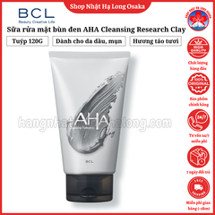 SỮA RỬA MẶT BÙN ĐEN AHA CLEANSING RESEARCH CLAY LÀM SẠCH MỤN ĐẦU ĐEN TUÝP 120G - 4515061012887
