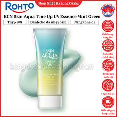 KEM CHỐNG NẮNG SKIN AQUA TONE UP UV ESSENCE MINT GREEN DÀNH CHO DA NHẠY CẢM 80G - 4987241162130
