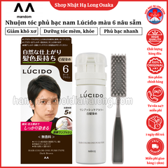 NHUỘM TÓC PHỦ BẠC CHO NAM LÚCIDO MÀU SỐ 6 NÂU SẪM - 4902806406719