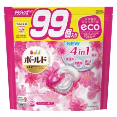 VIÊN GIẶT P&G BOLD GEL BALL HƯƠNG HOA ĐÀO TÚI 99 VIÊN - 4987176110251