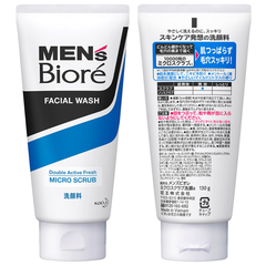 SỮA RỬA MẶT MEN'S BIORE MICRO SCRUB DÀNH CHO NAM – 10.000 HẠT SIÊU NHỎ, LÀM SẠCH SÂU TỪ LỖ CHÂN LÔNG 130G - 4901301257680