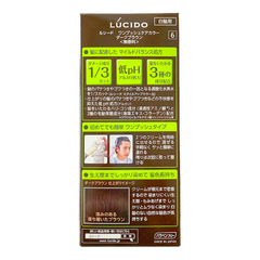 NHUỘM TÓC PHỦ BẠC CHO NAM LÚCIDO MÀU SỐ 6 NÂU SẪM - 4902806406719