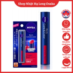 SON DƯỠNG MÔI NIVEA MÀU SHEER RED SPF 20 PA++ - 4901301325747
