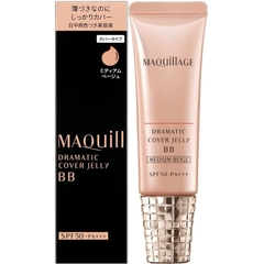 KEM NỀN TRANG ĐIỂM MAQUILLAGE DRAMATIC COVER JELLY BB MÀU BE THƯỜNG SPF50+ PA++++ 30G - 4909978126391