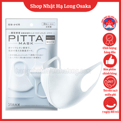 KHẨU TRANG PITTA MASK REGULAR MÀU TRẮNG GÓI 3 CÁI - 4987009157286