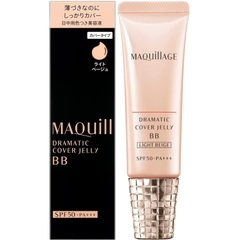 KEM NỀN TRANG ĐIỂM MAQUILLAGE DRAMATIC COVER JELLY BB MÀU BE SÁNG SPF50+ PA++++ 30G - 4909978122874