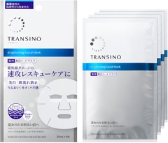 MẶT NẠ DƯỠNG TRẮNG TRANSINO® MEDICATED BRIGHTENING FACIAL MASK HỘP 4 CÁI - 4987107673527