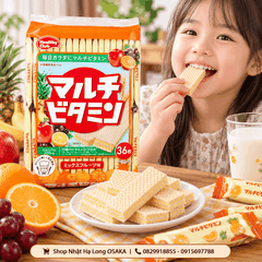 BÁNH XỐP BỔ SUNG ĐA VITAMIN HEALTHY CLUB VỊ TRÁI CÂY HỖN HỢP 36 MIẾNG -  4902621005593