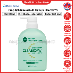 DUNG DỊCH LÀM SẠCH DA TRỊ MỤN CLEAREX WI CHAI 200ML - 4987107623287