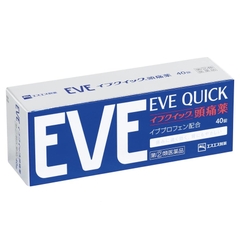 VIÊN UỐNG GIẢM ĐAU HẠ SỐT EVE QUICK HỘP 40 VIÊN - 4987300052716