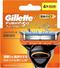 LƯỠI DAO CẠO RÂU THAY THẾ LOẠI ĐIỆN GILLETTE FUSION 5+1 HỘP 4 LƯỠI - 4987176032447