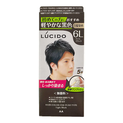 NHUỘM TÓC PHỦ BẠC CHO NAM LÚCIDO MÀU SỐ 6L ĐEN NHẠT - 4902806125689