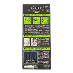 NHUỘM TÓC PHỦ BẠC CHO NAM LÚCIDO MÀU SỐ 6L ĐEN NHẠT - 4902806125689