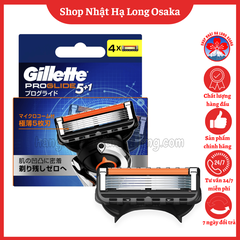 LƯỠI DAO CẠO RÂU THAY THẾ GILLETTE PROGLIDE 5+1 HỘP 4 LƯỠI - 4987176032690