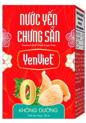 Nước Yến Sẵn Không Đường [Hộp quà tặng 06 lọ x 70ml]