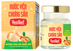 Nước Yến Chưng Sẵn Hương Trái Cây Nhiệt Đới - Khay 06 lọ x 70ml