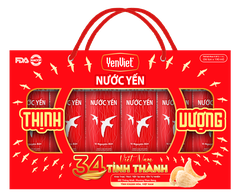 Nước Yến YenViet Vị Nguyên Bản [Hộp Quà Tặng 06 lon x 190ml]