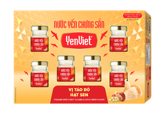 Nước Yến Chưng Sẵn Vị Táo Đỏ Hạt Sen - Khay 06 lọ x 70ml
