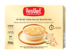 Tổ Yến Sấy Thăng Hoa Với Hạt Sen Nước Dừa