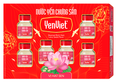Nước Yến Chưng Sẵn Vị Hạt Sen [Hộp quà tặng 06 lọ x 70ml]