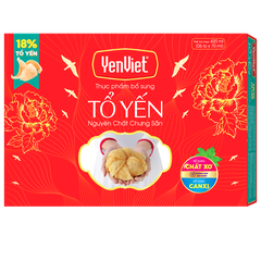 Tổ Yến Nguyên Chất Chưng Sẵn Không Đường (18% Tổ Yến) [Hộp quà tặng 06 lọ x 70ml]