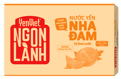 Nước Yến Nha Đam YenViet Ngon Lành Vị Dưa Lưới [Thùng 24 chai x 450ml]