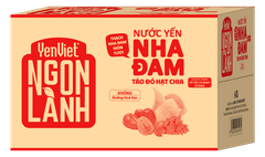 Nước Yến Nha Đam YenViet Ngon Lành Vị Táo Đỏ Hạt Chia [Thùng 24 chai x 450ml]