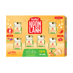 Tổ Yến Nguyên Chất Chưng Sẵn Yenviet Ngon Lành Vị Trái Cây Nhiệt Đới (15% Tổ Yến) - Hộp 06 lọ x 70ml