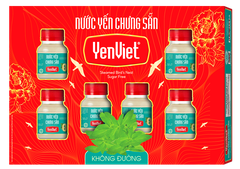 Nước Yến Sẵn Không Đường [Hộp quà tặng 06 lọ x 70ml]