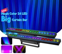 Đèn thanh LED RGBW lcc lighting 24*10W, đèn chiếu sáng, điều khiển DMX512, đạt chuẩn IP33