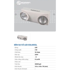 Đèn sự cố roman led exl6002l