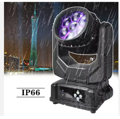 Lcc lighting LCC-MH403 IP66 Không Thấm Nước 7*40W Không Thấm Nước LED Zoom Di Chuyển Đầu Ánh Sáng 300W Rgbw LED Ngoài Trời Zoom Di Chuyển Đầu Ánh Sáng