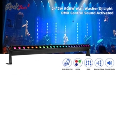 Đèn LED rửa tường RGBW 4in1 24*2W, chế độ âm thanh LCC-Q24